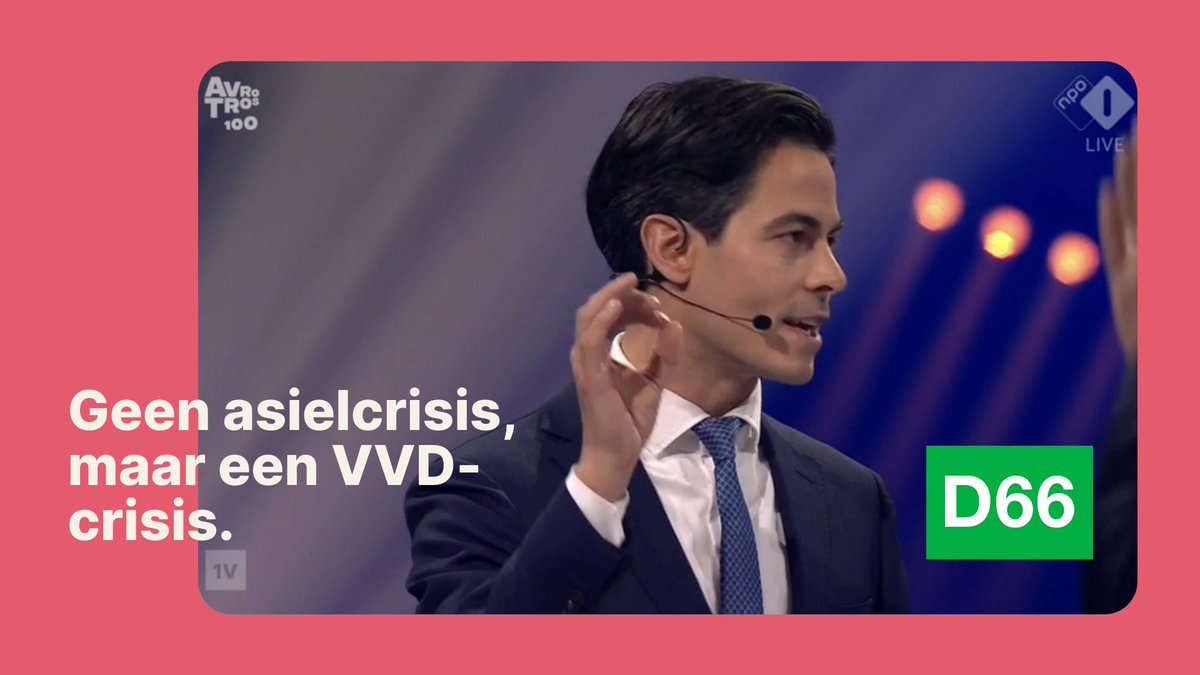 “Er is geen asielcrisis, er is een VVD-crisis.” Rob Jetten bij het #EenVandaag verkiezingsdebat.