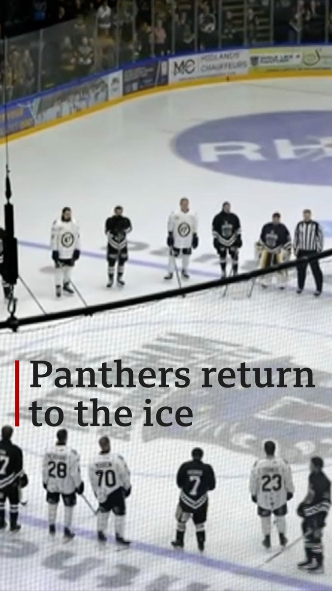 A touching moment for Adam Johnson as the Panthers return to the ice 💛🖤 Read more: