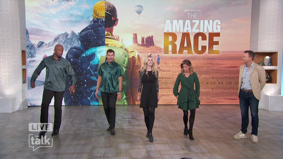 Phil Keoghan from the @amazingracecbs challenges the hosts in a Riverdance competition. Which host was the best dancer?