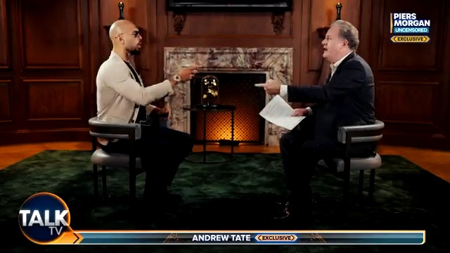 "I was coerced into this interview... you used the 'loverboy' method!" Andrew Tate accuses Piers Morgan of using the same tactics he uses to make women fall in love with him against him. @CobraTate | Piers Morgan | Talk | #PMU