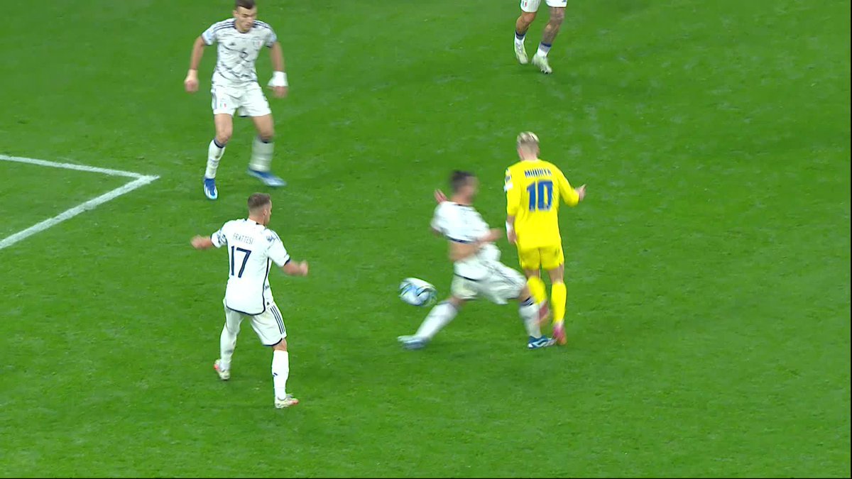 Drama in Leverkusen! 🤯 Mykhailo Mudryk is denied a late spot kick and Italy go through to the Finals 😬 #EURO2024