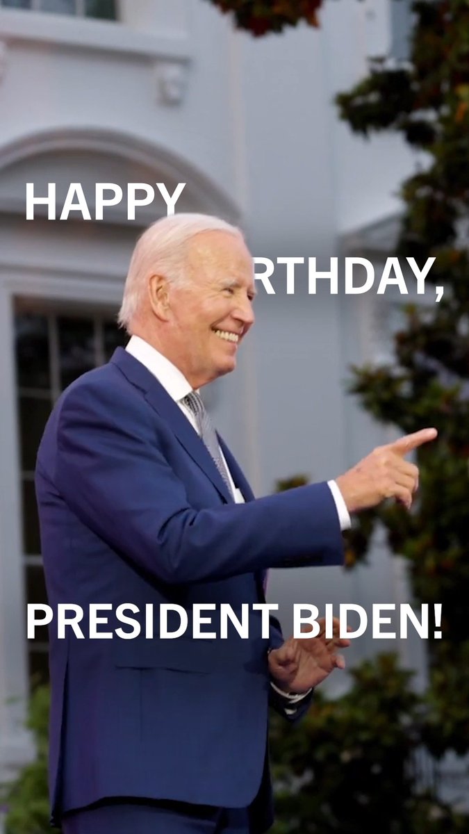 Happy birthday, to our commander in chief, Joe Biden!