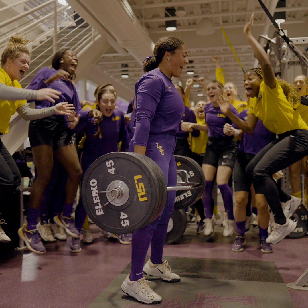 💪 405 lb Deadlift Freshman Tori Edwards is built different! #GeauxTigers