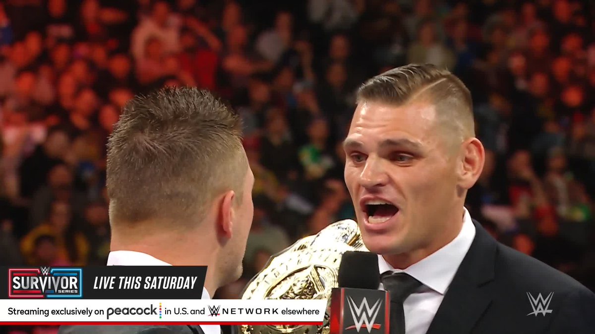 Intercontinental Champion GUNTHER wasn't expecting The Miz to fight back on #WWERaw!