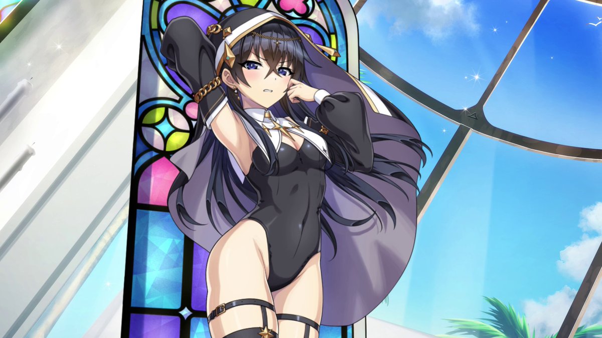 ◤ドルウェブ 予告PV◢ 11/22(水)メンテナンス後から 「ドルフィンフェス」開催！ 2人目はスク水シスター衣装で新登場！ 『刃兼乙姫』です！ （CV: #柚木涼香 さん） #ドルフィンウェーブ