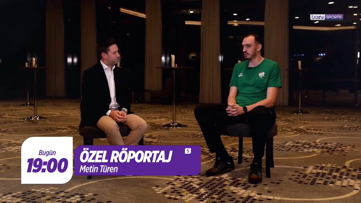 🟢 Bursaspor İnfo Yatırım takım kaptanı Metin Türen, özel röportajda Ulaş Çan'ın sorularını yanıtladı. | #beINSPORTS 👀 Bursaspor'a dönüş süreci 🔙 Avrupa'da final oynanan sezon 🌟 Taraftara mesaj 🗓️ Bu akşam 🕖 19.00 📺 #beINSPORTS 5