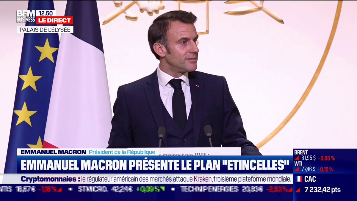 Macron s'exprime sur les réformes à continuer 👨💼 "Je vous le dis en toute sincérité : réveillez vous. On est à 7% de taux de chômage" 💬 Emmanuel Macron