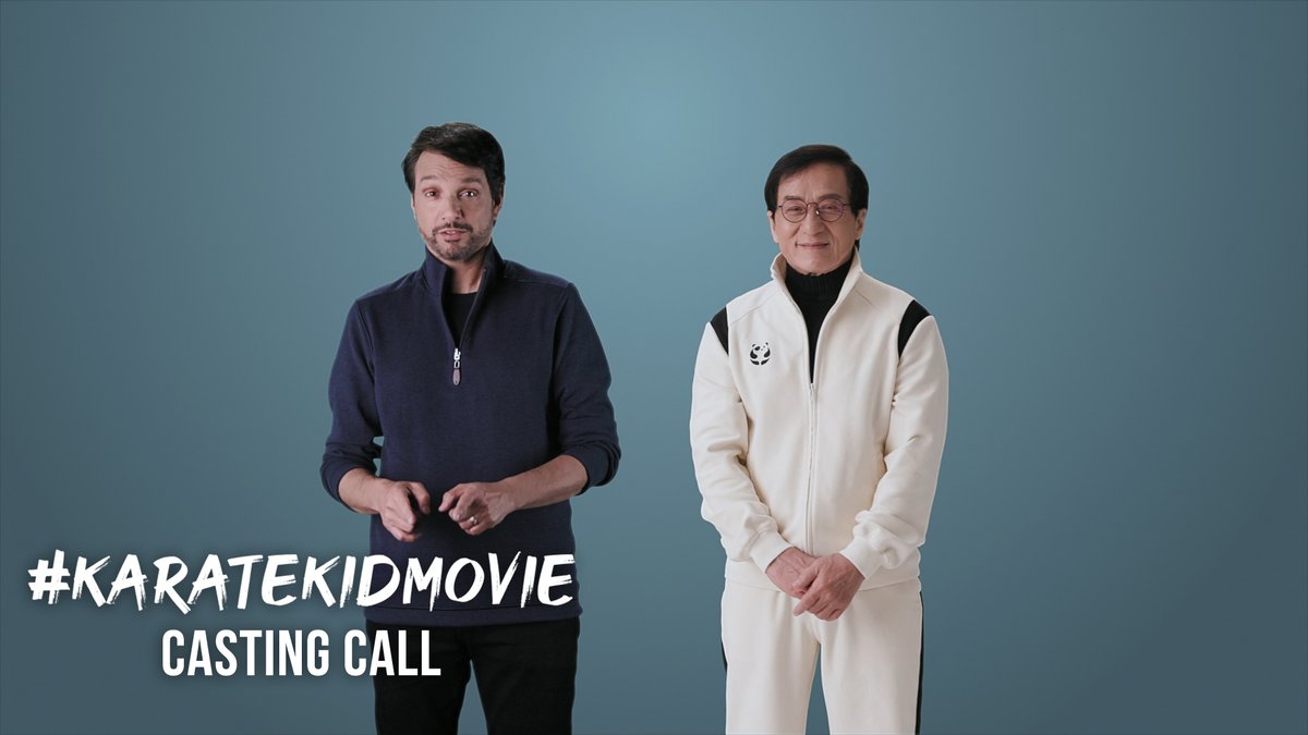 Jackie Chan and Ralph Macchio are looking for the next Karate Kid to star in the new #KarateKidMovie. The global search starts now! For details visit: