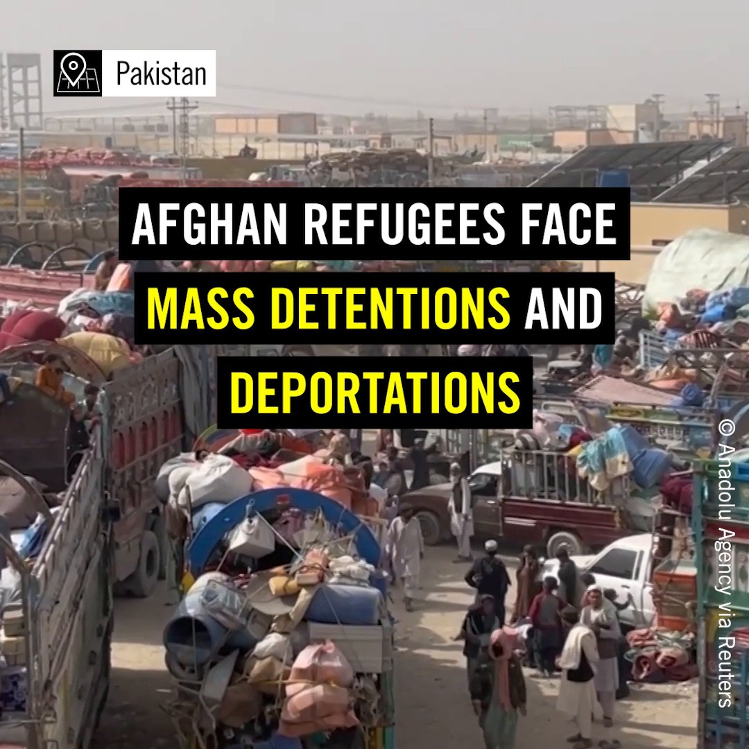 Afghan refugees in Pakistan are facing mass detentions and deportations 👇
