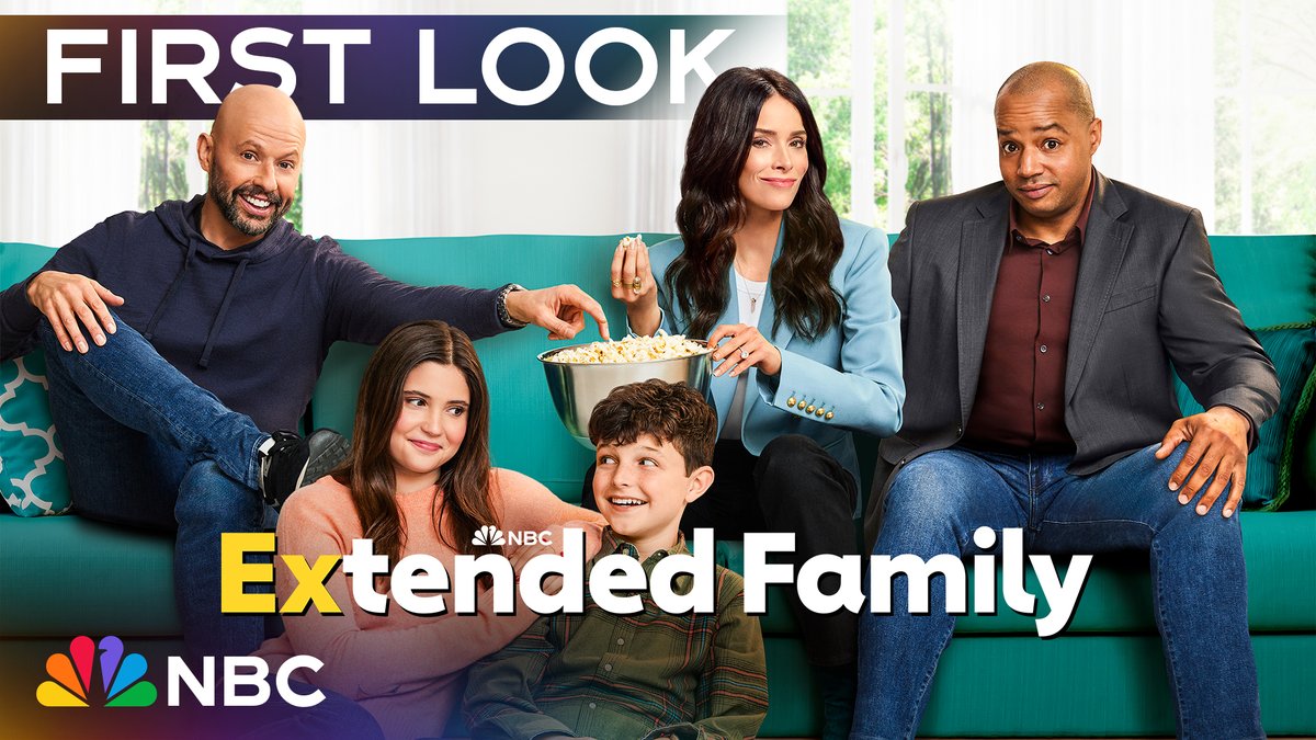 .@mrjoncryer, Abigail Spencer and Donald Faison are putting the ex in #ExtendedFamily — a brand-new comedy coming January 2 to NBC and Peacock!