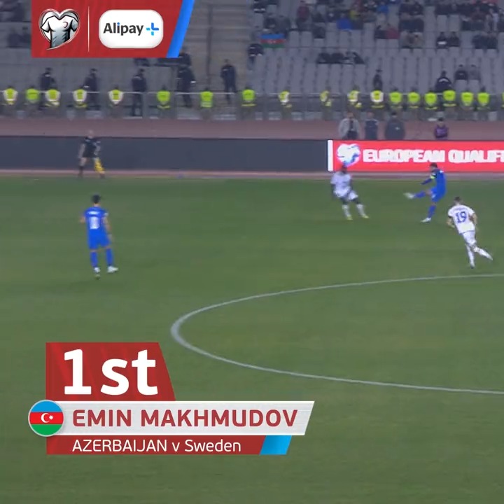 Emin Makhmudov's brilliant long-range effort is your Goal of the Round for Matchday 9! 🇦🇿👏 #EQGOTT | Alipay+