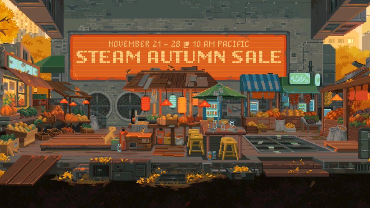 The Steam Autumn Sale is live from now until November 28th - check out thousands of discounts, claim new stickers, and nominate your favorite games for the Steam Awards 2023!