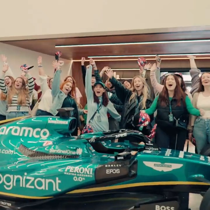 Enjoying race weekend, Girls Across The Grid — Motorsports community style! 💚 Over #LasVegasGP weekend, we had the privilege of welcoming 110 Girls Across The Grid members into our home to say thank you and to celebrate their amazing work, giving female F1 fans a community and safe environment to enjoy motorsport.