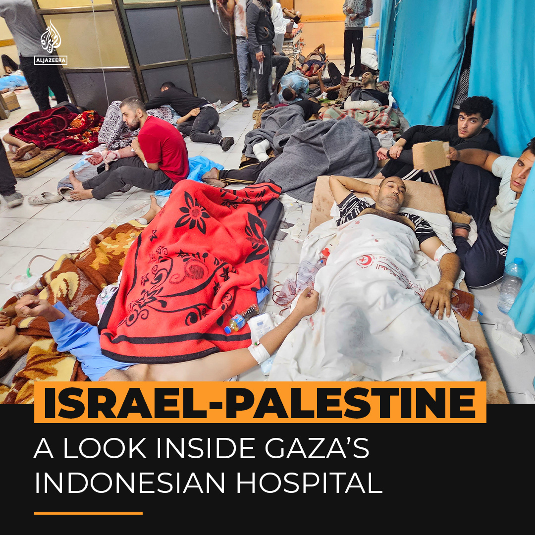 Northern Gaza’s Indonesian Hospital is being targeted by Israeli forces. With hundreds of people trapped, we take a look at the current conditions inside the facility.