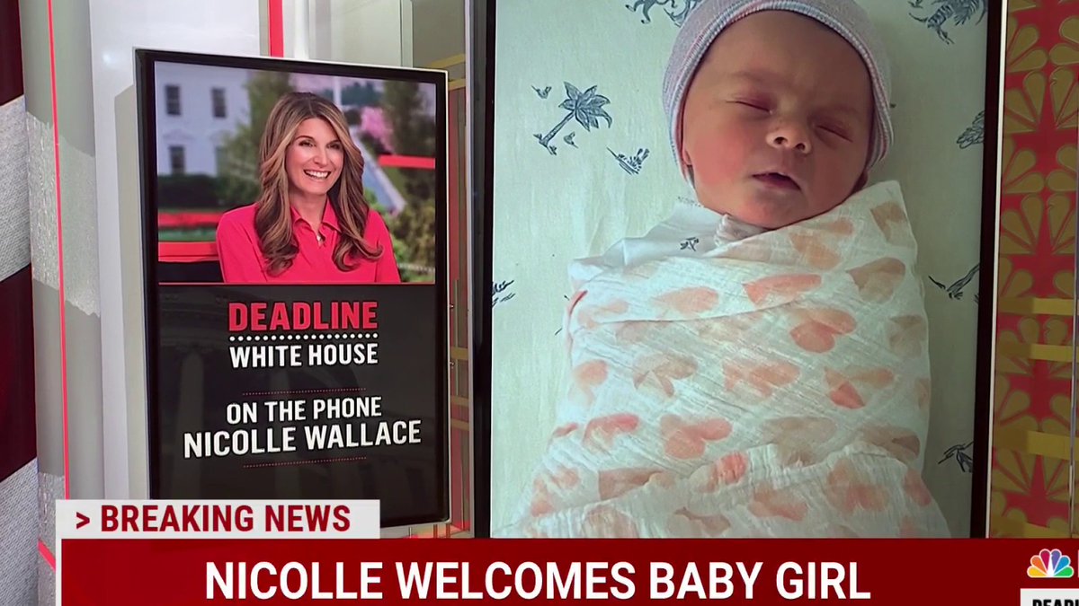 Nicolle Wallace is back! With some very special news to share…Welcome Baby Izzy!!! 👶 🍼 ❤️