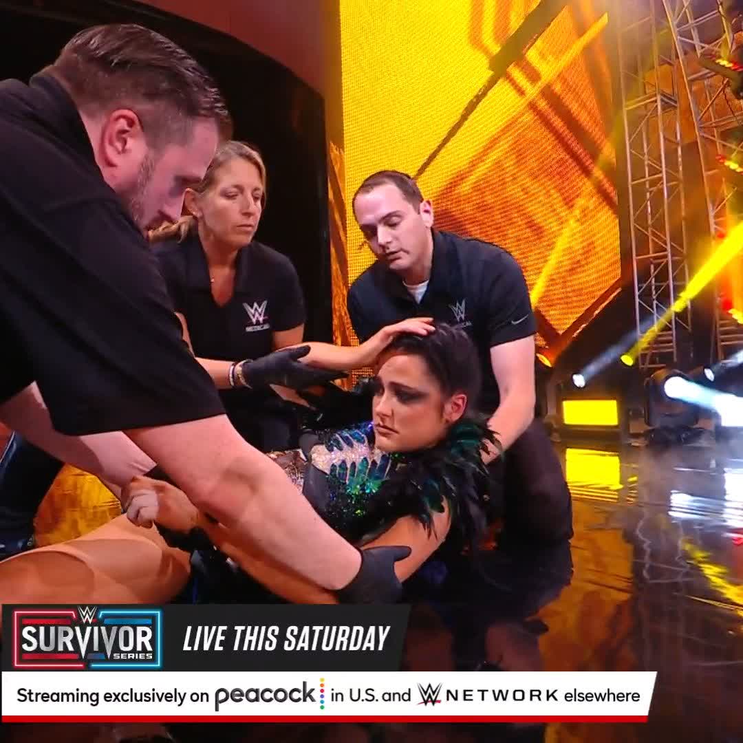 WHAT IS GOING ON?!?!? @XiaWWE just took out LYRA VALKYRIA before their match! #WWENXT
