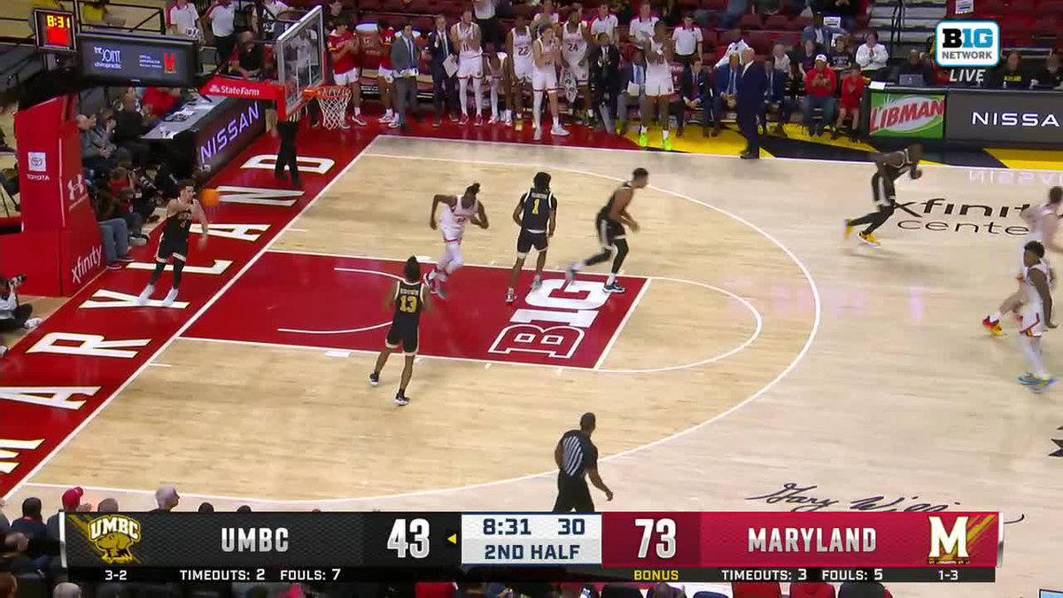 The walk-on Ben Murphy scores his first career points! You love to see it