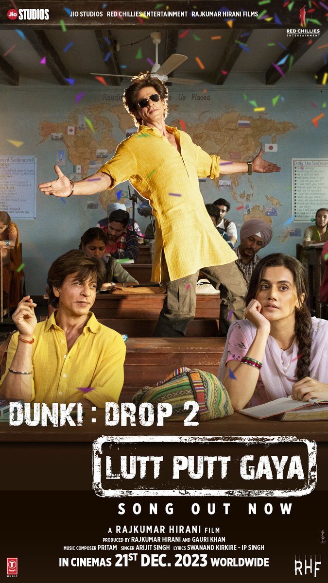 Experience the magic and beauty of love with Hardy, jiska dil jhoom kar keh raha hai, main toh gaya... Lutt Putt Gaya. #DunkiDrop2 - #LuttPuttGaya song out now - #Dunki releasing worldwide in cinemas on 21st December, 2023.