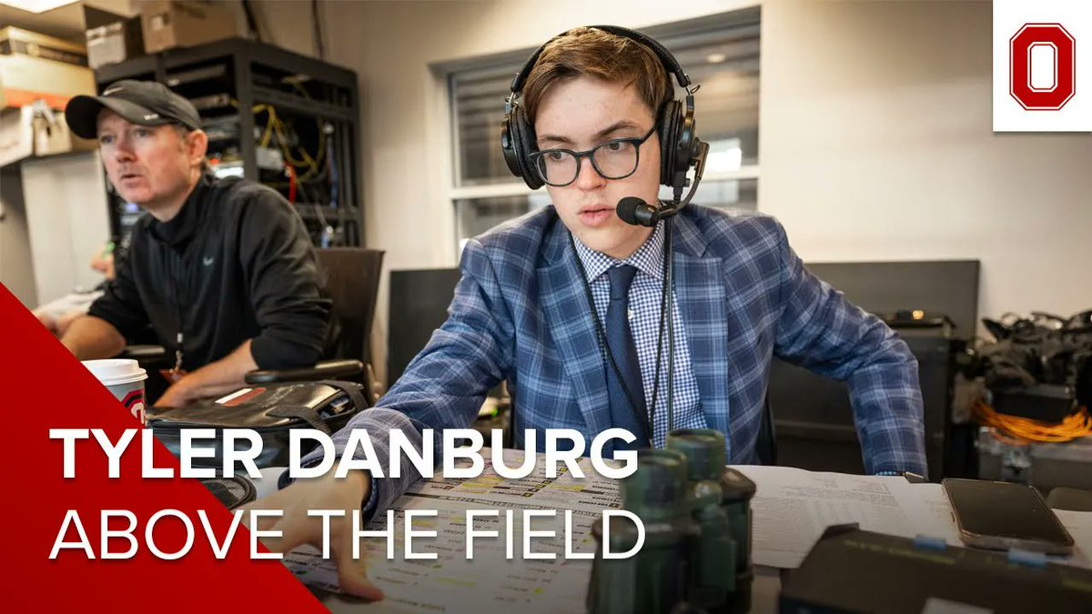 As an aspiring sports broadcaster, third-year journalis❌ student Tyler Danburg gets to attend high-profile Buckeye ga❌es and launch his career at Ohio State. 🙌