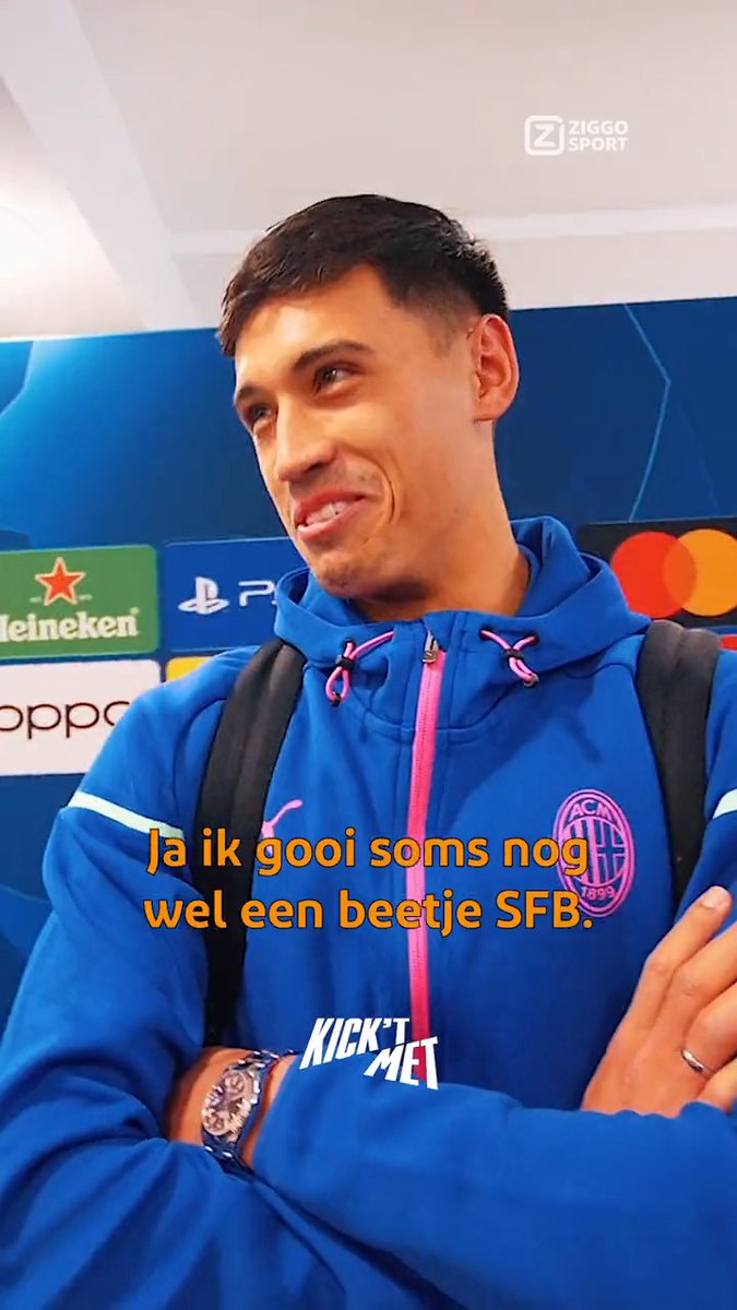 Tijjani draait volop 𝐒𝐅𝐁 in de kleedkamer van 𝐀𝐂 𝐌𝐢𝐥𝐚𝐧! 🧡🎶 Check de nieuwe Kick 't Met On Tour op ons YouTube-kanaal! 🍿 #ZiggoSport #KickTMetOnTour