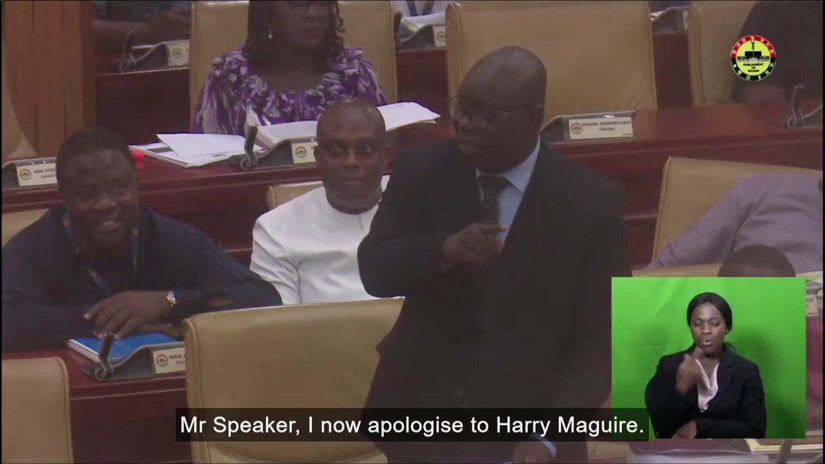 🔹 "Maguire has turned the corner; he's a transformational footballer." 🔸 "Apology accepted. See you at Old Trafford soon." Ghanaian MP Isaac Adongo apologises to Harry Maguire after comparing his form to Vice President, Dr. Mahamudu Bawumia, last year 🙏
