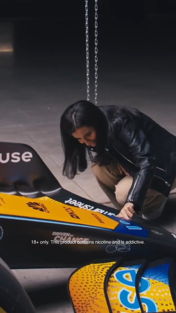 When you see your artwork come to life on a McLaren Formula 1 car... 🥹 Our #DrivenByChange artist, Nujood Al-Otaibi will have her design on our livery for the #AbuDhabiGP. 🧡