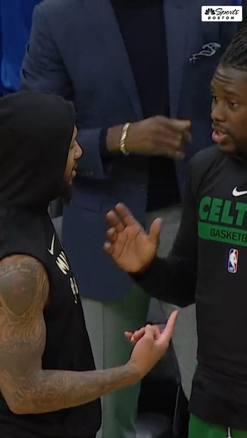 Jrue and Dame link up for first time since the trade 🤝 (via Celtics on NBC Sports Boston)
