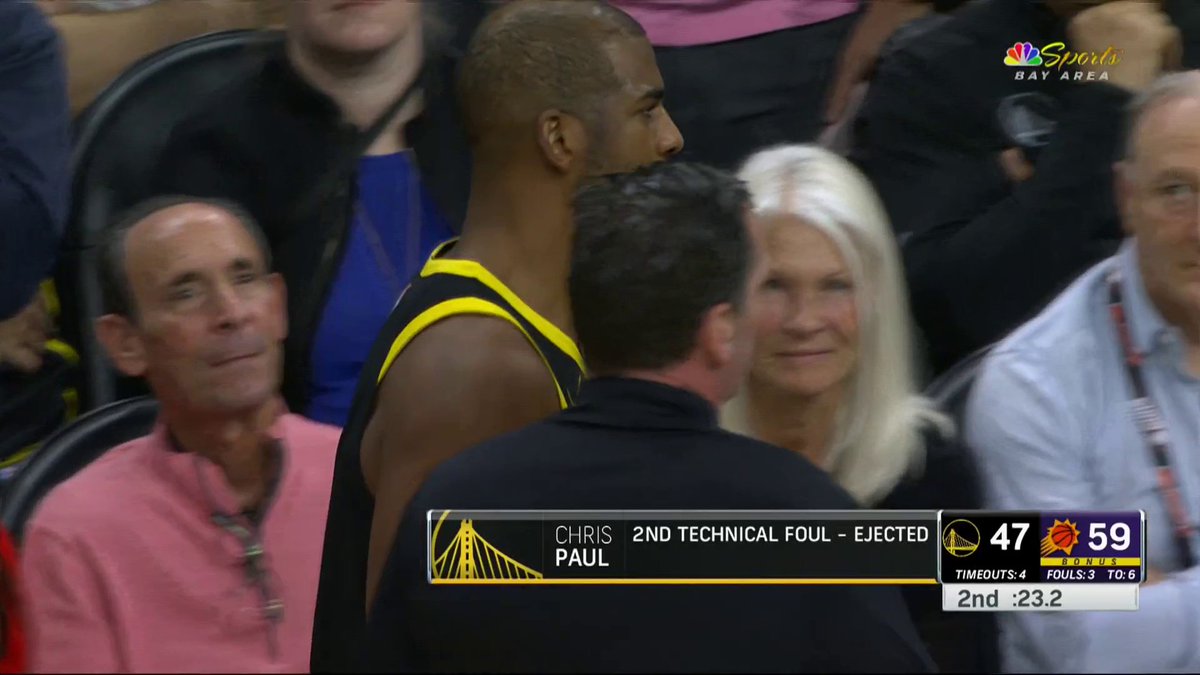 Chris Paul was ejected after this exchange with Scott Foster
