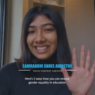 Let’s ignite conversations, defy norms, stand together, embrace inclusivity, and volunteer for gender equality. Shaping a future where education knows no bounds. Let's #BeAChampion! #Youth4UNICEF Samraddhi Awasthi