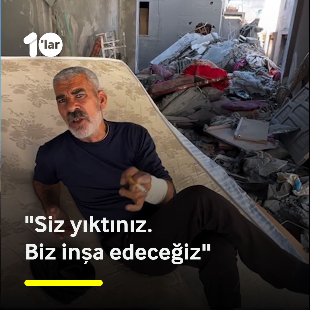 "Gitmeyeceğiz bu topraklardan. Siz yıktınız biz fidanı inşa edeceğiz. Büyüdüğünde tekrar hurmalarından yiyeceğiz."