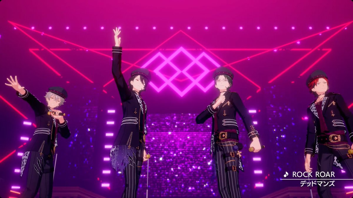 【お知らせ】 11月24日 15時に『デッドマンズ』が歌う『ROCK ROAR』の「3DMV」をライブ楽曲に追加予定✨ アプリでの登場に先行して『ROCK ROAR』のゲームサイズMVを公開します❗ 3DMVはあんスタチャンネルでも公開していますので是非チェックしてみてください🎶 #あんスタ