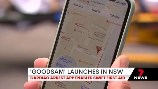 NSW Ambulance has launched an app to help save the lives of those who go into cardiac arrest. When a triple-zero call is received, the GoodSam app can send an alert to volunteers offering medical guidance. #7NEWS