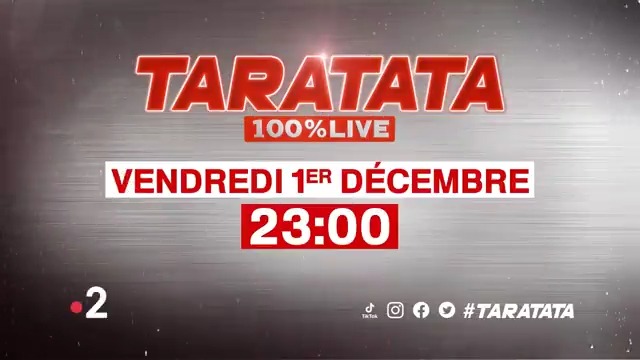 [🎼 RDV vendredi 1er décembre à 23h00 sur France 2 🎼] Avec : 🎤 @VianneyMusique 🎤 Zazie 🎤 GrandCorpsMalade 🎤 #VincentDelerm 🎤 Emma Peters 🎤 #McSolaar 🎤 Aliocha Schneider 🎤 @Yame_Bantu 📺 Nagui #Taratata