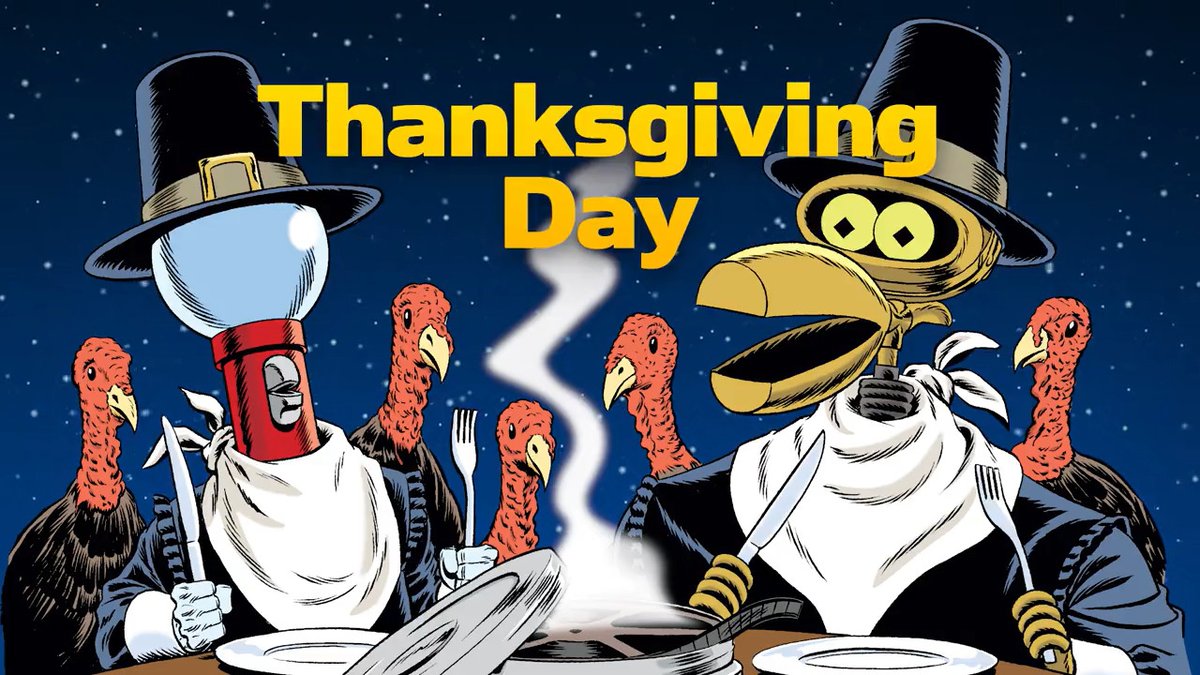 #MST3KTurkeyDay starts NOW! The Mega Turkey Day Marathon Telethon is going for two days in conjunction with the MST3K Season 14 crowdfunding campaign. Join us, won't you? #MakeMoreMST3K #MST3KShowmaker