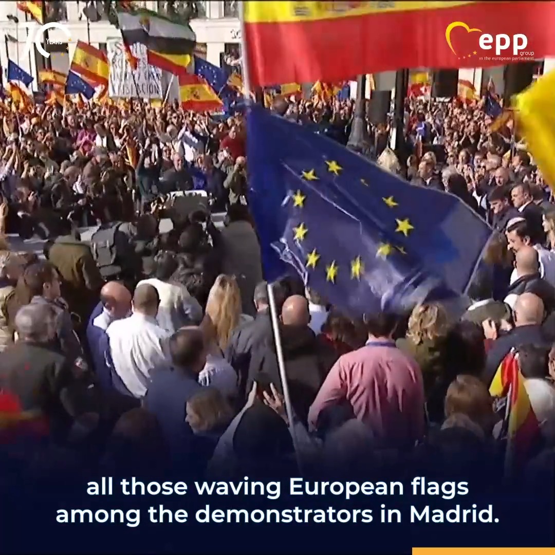 🇪🇸 To the millions of Spaniards defending the rule of law in Spain: 🇪🇺 You are not alone. Listen to Siegfried Muresan 🇷🇴🇪🇺, Dolors Montserrat, Jeroen Lenaers, Manfred Weber, Fx Bellamy, Paulo Rangel, Andrzej Halicki MEP, Lídia Pereira and @FZarzalejos. #EspañaNoSeRinde #RuleOfLaw #EPlenary