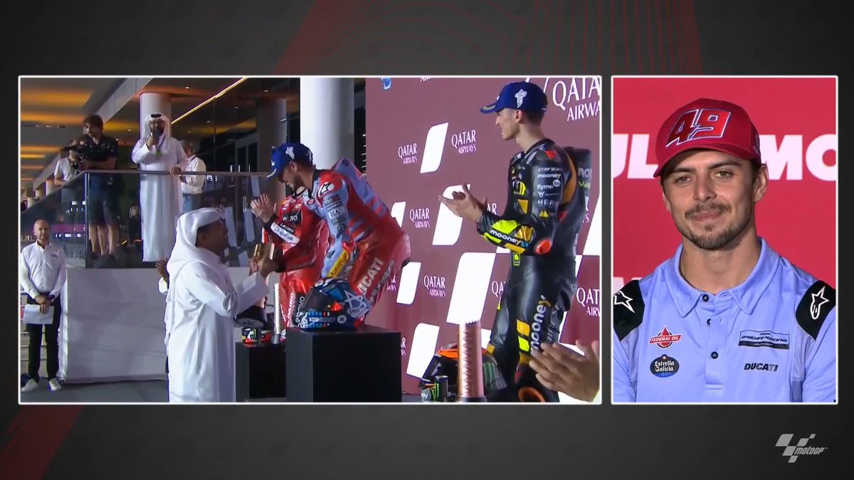 "I came here with a helmet and a suit to test on Tuesday. We're working on something cool” 🎙️ - Fabio Di Giannantonio 👀👀👀 #ValenciaGP 🏁