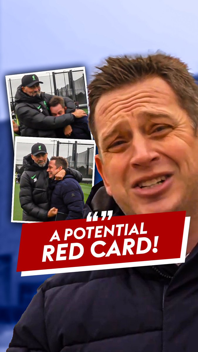 "That's a potential red card, I would argue" 🟥 Jurgen Klopp gets Sky reporter in a headlock! 😂