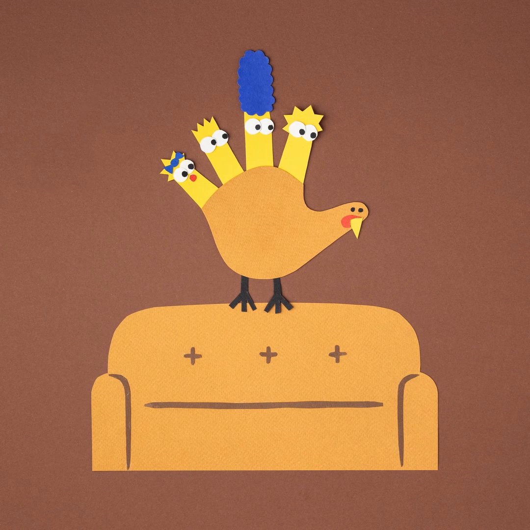 A day like this is best spent on the couch. Happy #Thanksgiving from #TheSimpsons!