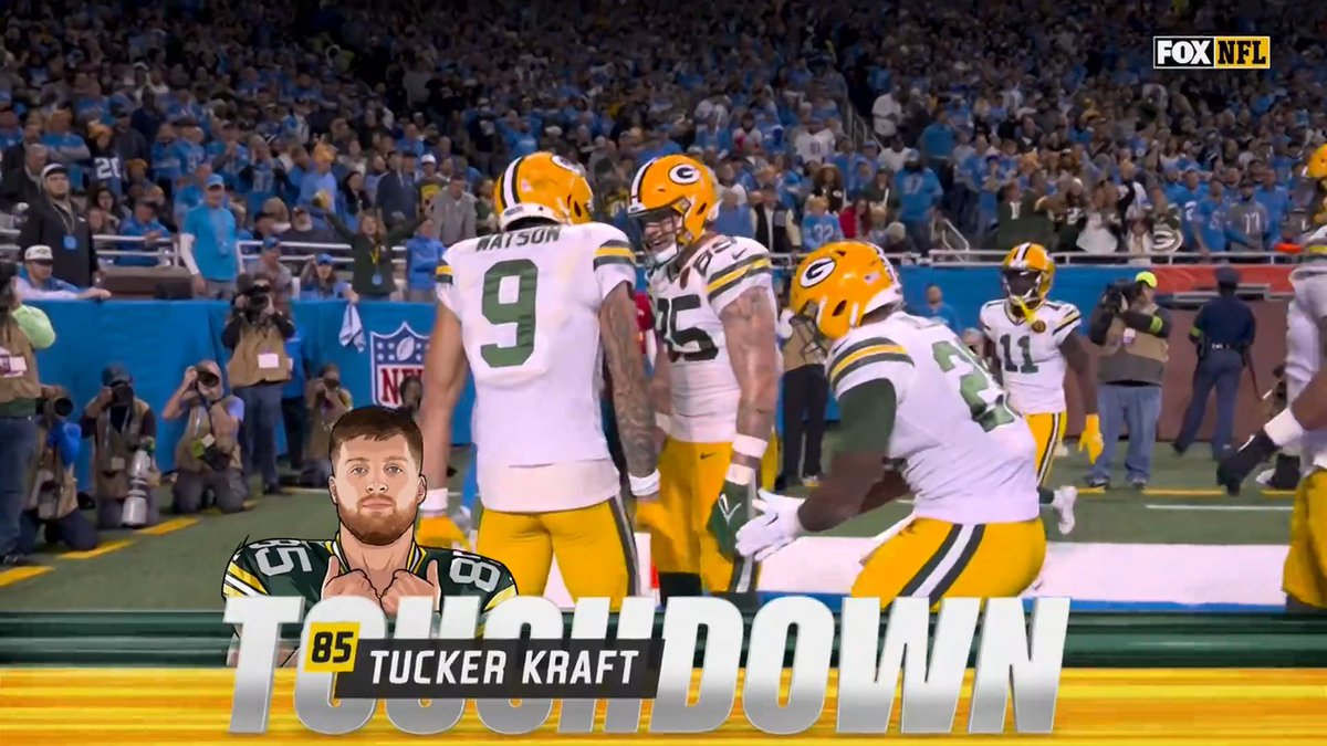 TD for Tucker Kraft! #GBvsDET | #GoPackGo 📺: FOX