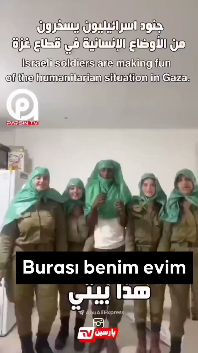 🔴 İsrail askerleri, Gazze halkının yaşadığı zorluklarla ve Müslüman kadınlarla böyle dalga geçti: