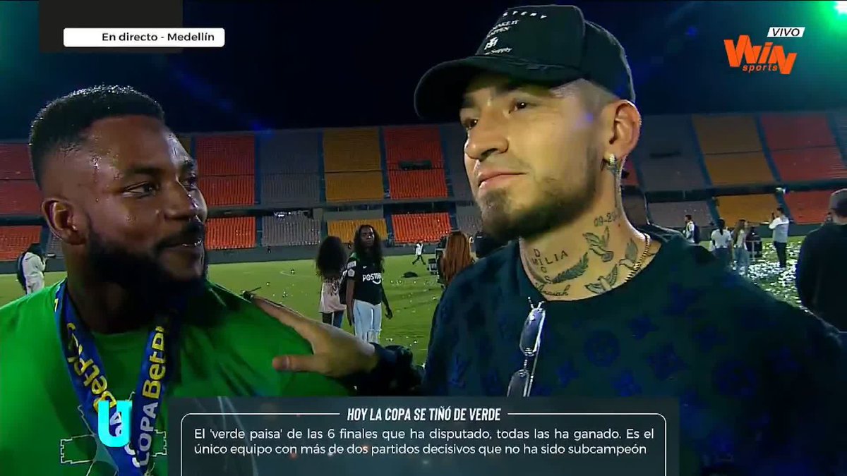 🏆🟢 “Siempre tengo un cariño especial por Nacional cómo hincha”, Cristian Arango. #FINALCOPAxWIN
