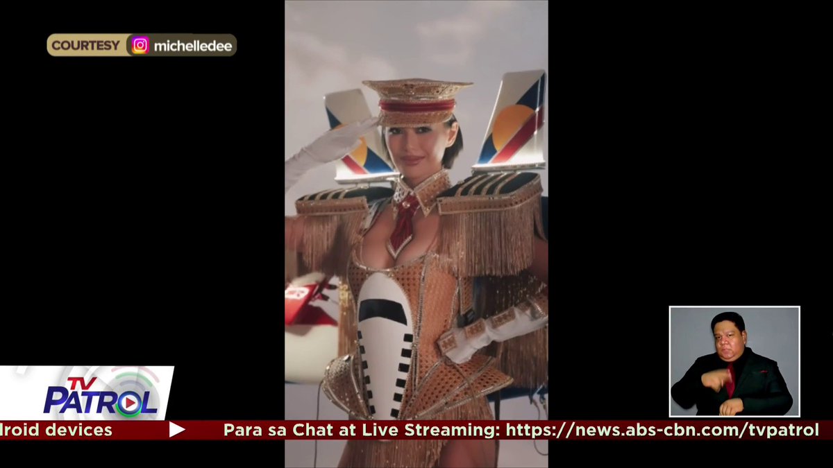Panalo si Michelle Dee ng best national costume, ayon sa Miss Universe Organization. Buong ulat: