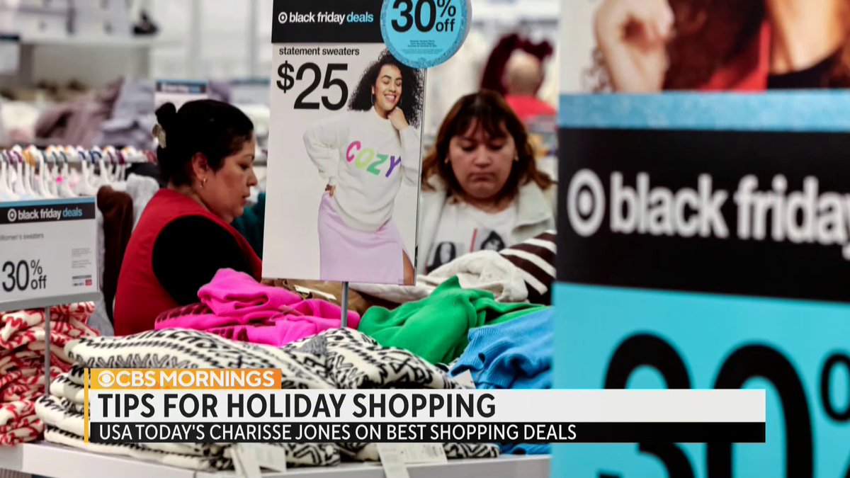 .USA TODAY’s Charisse Jones shares tips for navigating the holiday shopping season: “Black Friday is best for TVs, the weekend is best for toys and clothing and then Cyber Monday is electronics.”