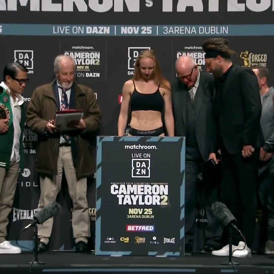 ⚖️ WEIGH-IN AND FACE-OFF 👀 Skye Nicolson vs Lucy Wildheart 🛡️WBC Interim World Featherweight Title #NicolsonWildheart #CameronTaylor2