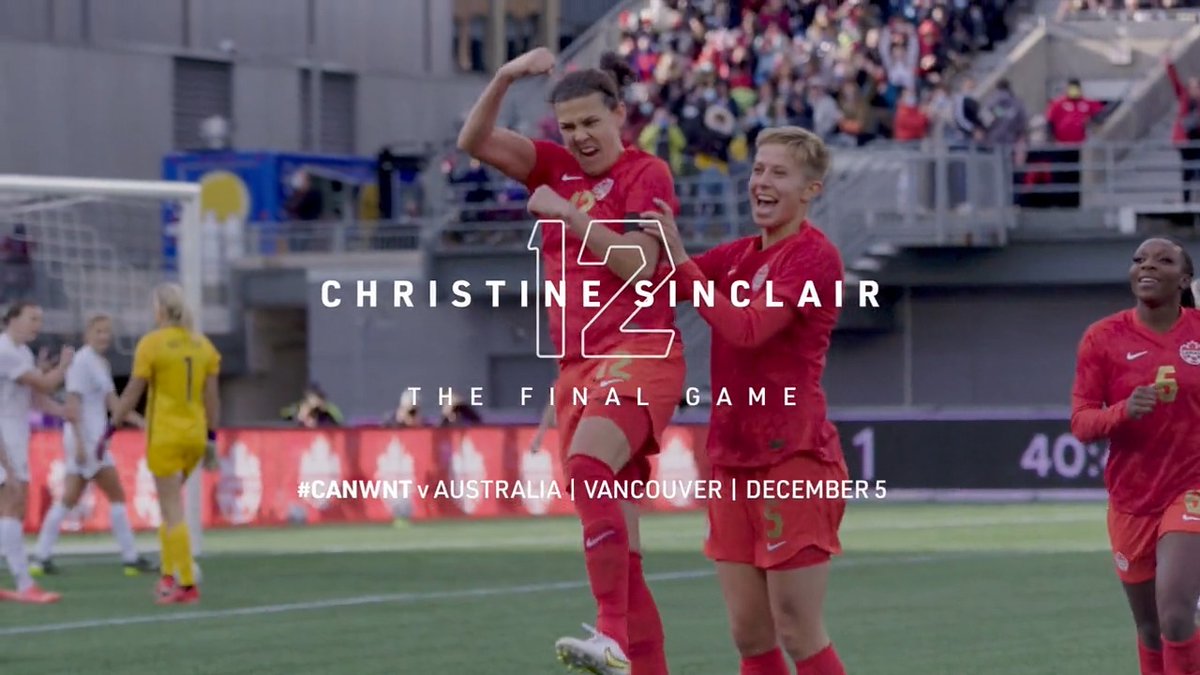 The Final Game 🐐 Don't miss Christine Sinclair's last dance for Canada in Vancouver on December 5th! Tickets As Low As $20 🎫: