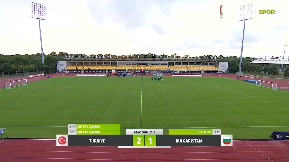 🏆 "Parlamentolar Arası Futbol Turnuvası" Antalya'da başladı. 🇹🇷 6 ülkenin katıldığı turnuvada Türkiye, ilk maçında Bulgaristan'ı 2-1 mağlup etti. ⚽️ 13' Oktay Çanak ⚽️ 16' Oktay Çanak (P)