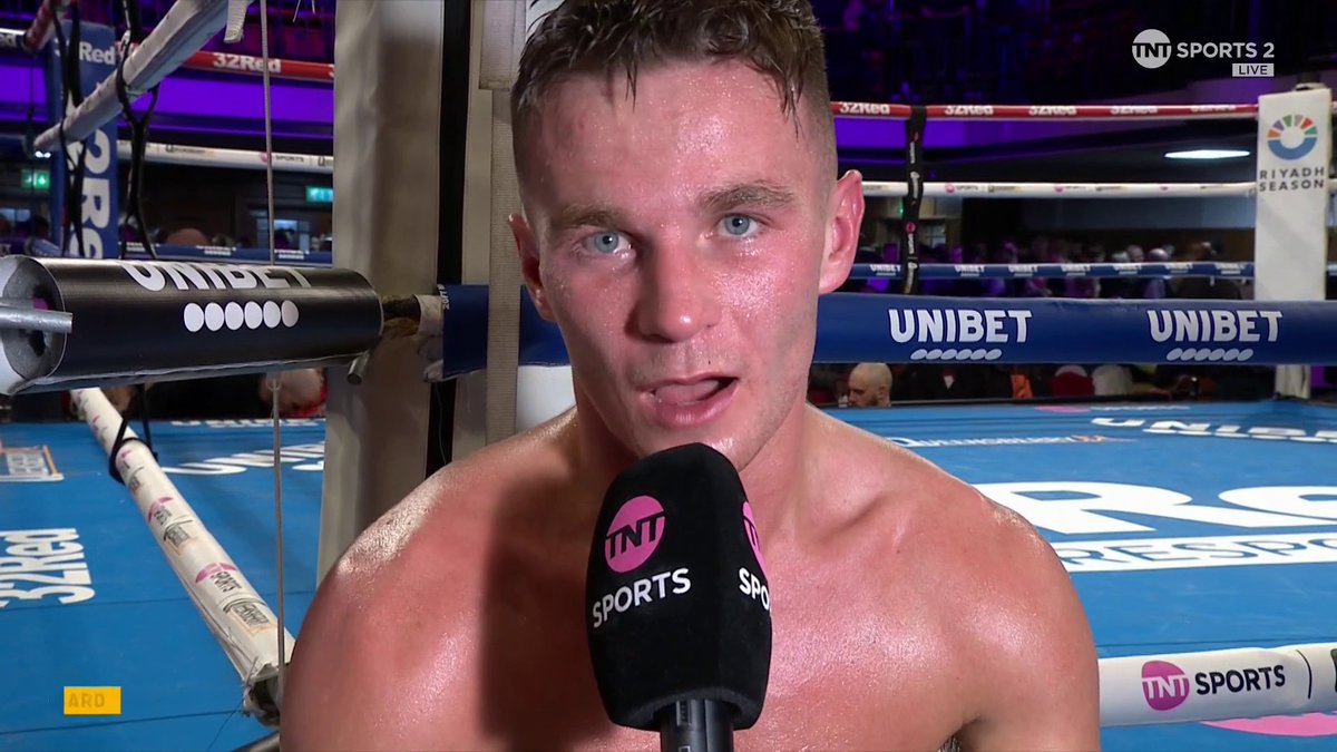 Statement made 👊 Billy Adams is ready to go again after a solid debut at York Hall 🥊 🎤: Becky Ives #ChamberlainRamlavs | LIVE on TNT Sports and Discovery+