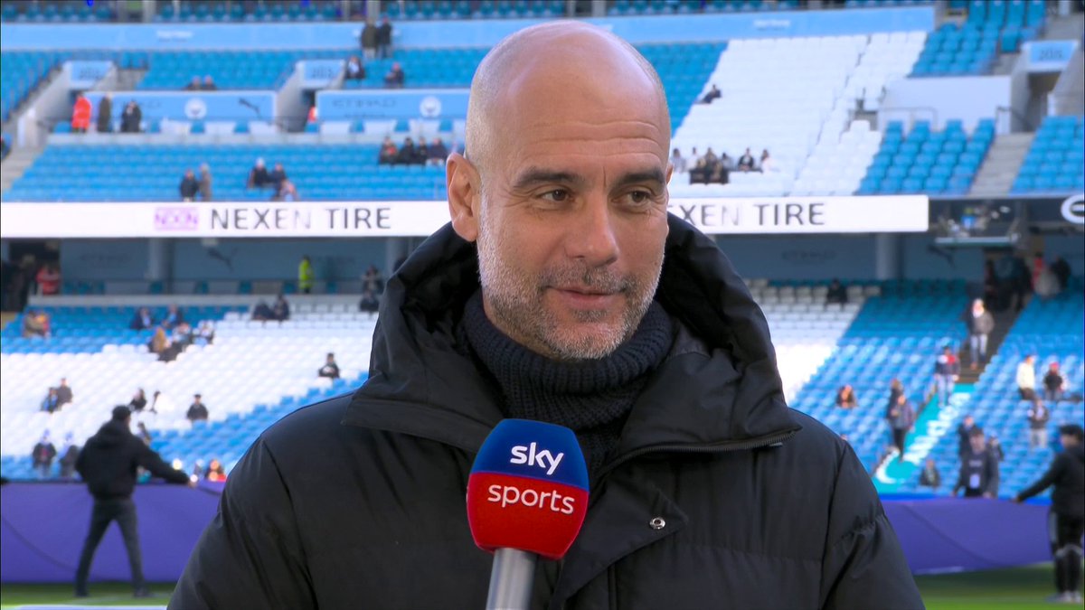 "We'll play with 11 that's for sure!" Pep Guardiola on why the Man City bench is looking light! 🤕