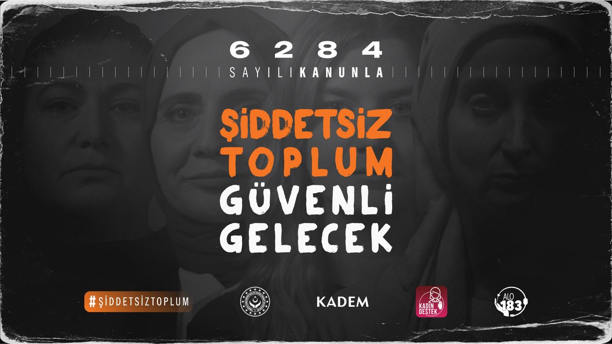 Sağlıklı aile yapısı ve huzurlu bir toplumun yolu, şiddeti önlemekten geçer… 6284 sayılı kanunla #ŞiddetsizToplum, güvenli gelecek! #KadınaŞiddeteHayır