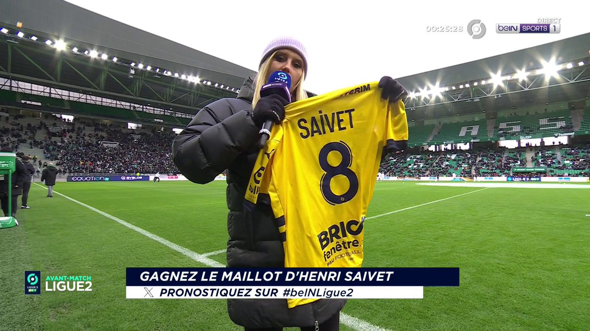 [🎁CONCOURS] ⚽️#beINLIGUE2 🔮 Donnez votre pronostic pour #ASSEPFC via #beINLIGUE2 👕 Le maillot dédicacé d'Henri Saivet est à gagner ! 👉 Follow beIN SPORTS pour jouer